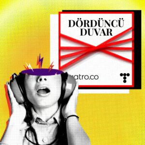 Podcast dinleyen kadın