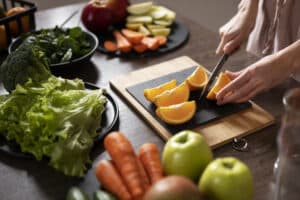 Vegan beslenme için yemek yapımı